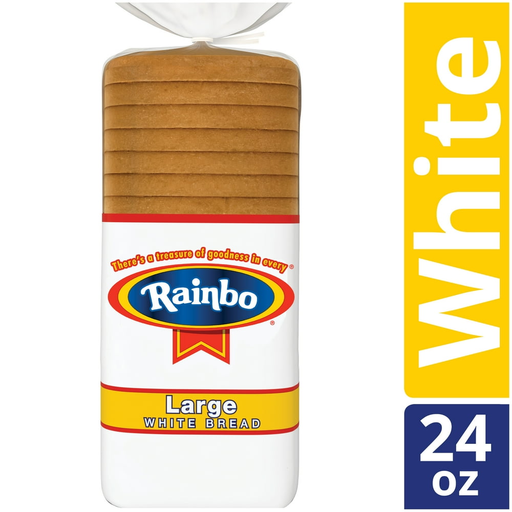 Rainbo Large White Bread, 24 oz