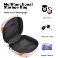 thumbnail image 4 of Sanitary Napkin Storage Bag for Girls Women, Portable First Period Pads Bag Tampons Holder Girls Travel Makeup Bag, Large Capacity Cute Animals Fox Face with Hearts Pattern, 4 of 6