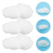 3Pcs Cotton Cloud Ornament Artificial Cloud Props 3D Cloud Hanging Ornament Cloud Shape Decor DIY Decorative Hanging Ornament for Home Party Wedding Anniversary Decor