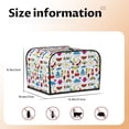 thumbnail image 5 of Lsque Summer Print 4 Slice Toaster Cover , Kitchen Appliance Dustproof Protector , Toaster Protector Dustproof Kitchen Appliance Cover, 5 of 7