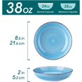 thumbnail image 2 of Bonita Pasta Bowls Set of 6, 50oz Large Salad Bowls for Kitchen, Stoneware Serving Bowls Dishwasher & Microwave Safe, Blue Bowl Set, 2 of 7