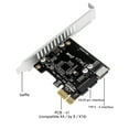 thumbnail image 3 of Pci Express Card Pcie to USB3 Type-E Front Type-C 19P Expansion Card Compatible Pci-E X1 X4 X8 X16 Interface, 3 of 7