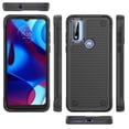 thumbnail image 2 of Armor Case for Motorola Moto G Play 2023, Moto G Pure, Moto G Power 2022, [Military Grade Anti-Drop] Rugged Hybrid Hard PC+Soft Silicone Heavy-Duty Tough Durable Bumper Phone Case, Black, 2 of 8