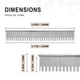 thumbnail image 4 of Eye Envy ProGlide Deshedding and Detangling Comb for Long-Haired Cats | Remove Undercoat, Excess Hair, Tangles & Knots | 6" Dual-Tooth Comb with Rounded Pins, 4 of 9