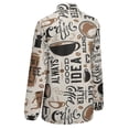 thumbnail image 5 of Coffee Themed Long Sleeve Blouse Woman Streetwear Casual Shirts Summer Oversize Woman Streetwear Clothing Birthday Present, 5 of 7