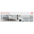 thumbnail image 2 of White Metal Bunk Bed Frame - Twin/Full Size with Safety Railings, 2 of 8
