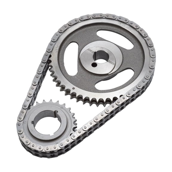 Edelbrock 7821 Performer-Link Timing Chain Set; Incl. Cam/Crank Sprocket/Chain; Fits select: 1977-1981 FORD F150, 1977-1982 FORD F250