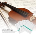 thumbnail image 1 of Cuerdas De Violín Cuerdas De Violín 4 cuerdas de violín de acero cromado para piezas de instrumentos musicales de cuerda de violín 4/4, 1 of 3