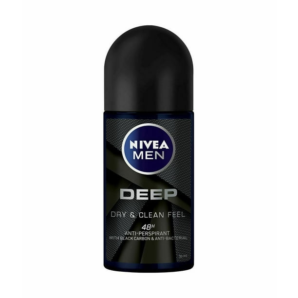 Dosering Uitstroom bedriegen Nivea Deep Black Carbon Dark Wood Deodorant Roll-On 50ml - Walmart.com