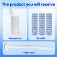 thumbnail image 2 of Disposable Toilet Brush and Holder Set, with 30 PCS Wand refills for Clorox., 2 of 4