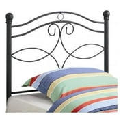Coaster Callie Twin Scroll Metal Headboard in Matte Black