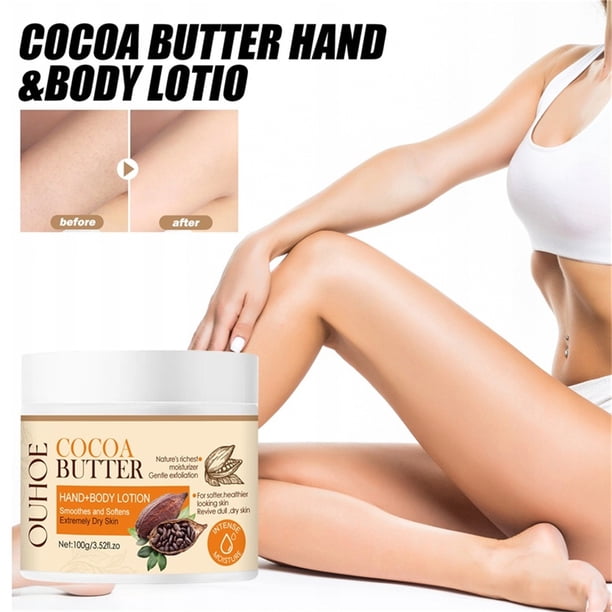 Puntoco Loción hidratante para manos y cuerpo con manteca de cacao Loción hidratante con manteca de cacao para rostro, manos y cuerpo