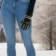 thumbnail image 5 of EUDIDV Winter Gloves Warm Gloves Ski Gloves Winter Outdoor Cycling Nonslip Plus Velvet Thick Windproof Warm Gloves No Water No Need To Take Off The Gloves For Using Mobile Phones Insulated Gloves, 5 of 6