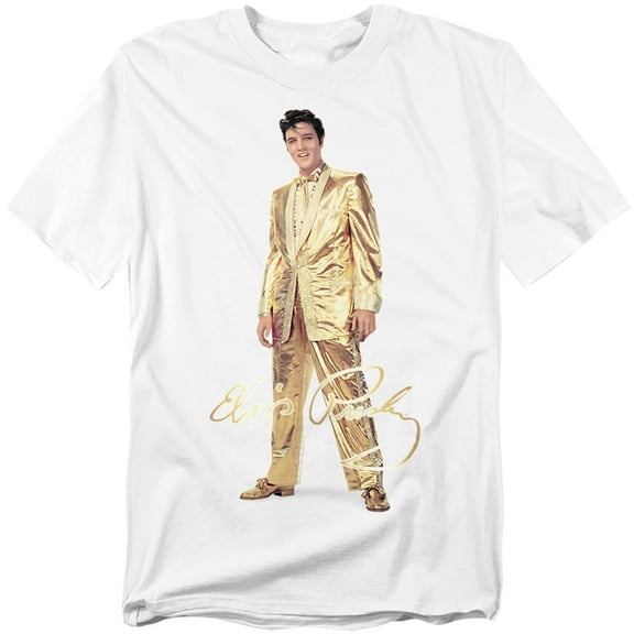 Elvis Presley T-Shirt Gold Lame Suit Unisex Graphic Tee For Men & Women