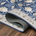 thumbnail image 5 of My Magic Carpet 2.5x7' Machine Washable Non-Slip Kitchen Hallway Runner Rug, Aurelian Sapphire Blue, 5 of 6