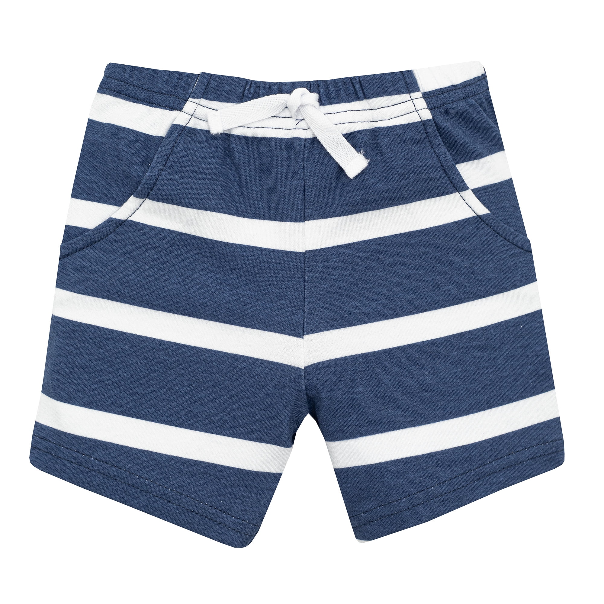 Hudson Baby Boy Cotton Bodysuit, Shorts and Shoe Set, Big Dreams Whale, 0-3 Months