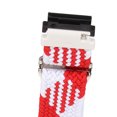thumbnail image 2 of Correa de nailon para reloj, correa de repuesto ajustable, Correa deportiva transpirable para Fenix 7S, 6S, 5S, rojo y blanco, 2 of 14