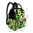thumbnail image 2 of Fotbe Avocado Green Striped Mochila Maternidad - Lona de Sarga Impermeable, Mochila de Pañales de Gran Capacidad con Múltiples Bolsillos y Correas Ajustables, 2 of 6