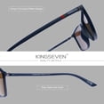 thumbnail image 3 of KINGSEVEN Men's UV400 Sunglasses Driving Polarized Rectangle Frame, 3 of 4