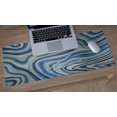thumbnail image 5 of Extended Gaming Mouse Pad Large Desk Mat XXL 35.4x15.7in Mouse Pad Non-Slip Rubber Base Keyboard Pad Waterproof Desktop Mat for Laptop Computer Work Game Home Office-Boho Marble, 5 of 5