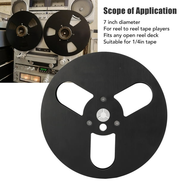 Recording Tape Reel, Wear Aluminum Alloy 1/4 7 Inch Empty Tape Reel For Reel  To Reel Tape Recorder 