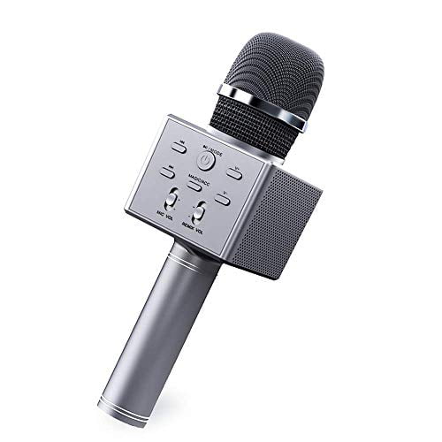 Karaoke Microphone for Kids,Portable Microphone Speaker for Girls & Boys,Wireless Handheld Mic Speaker Toys with Voice Change,Gifts for Children Birthday Christmas Party 