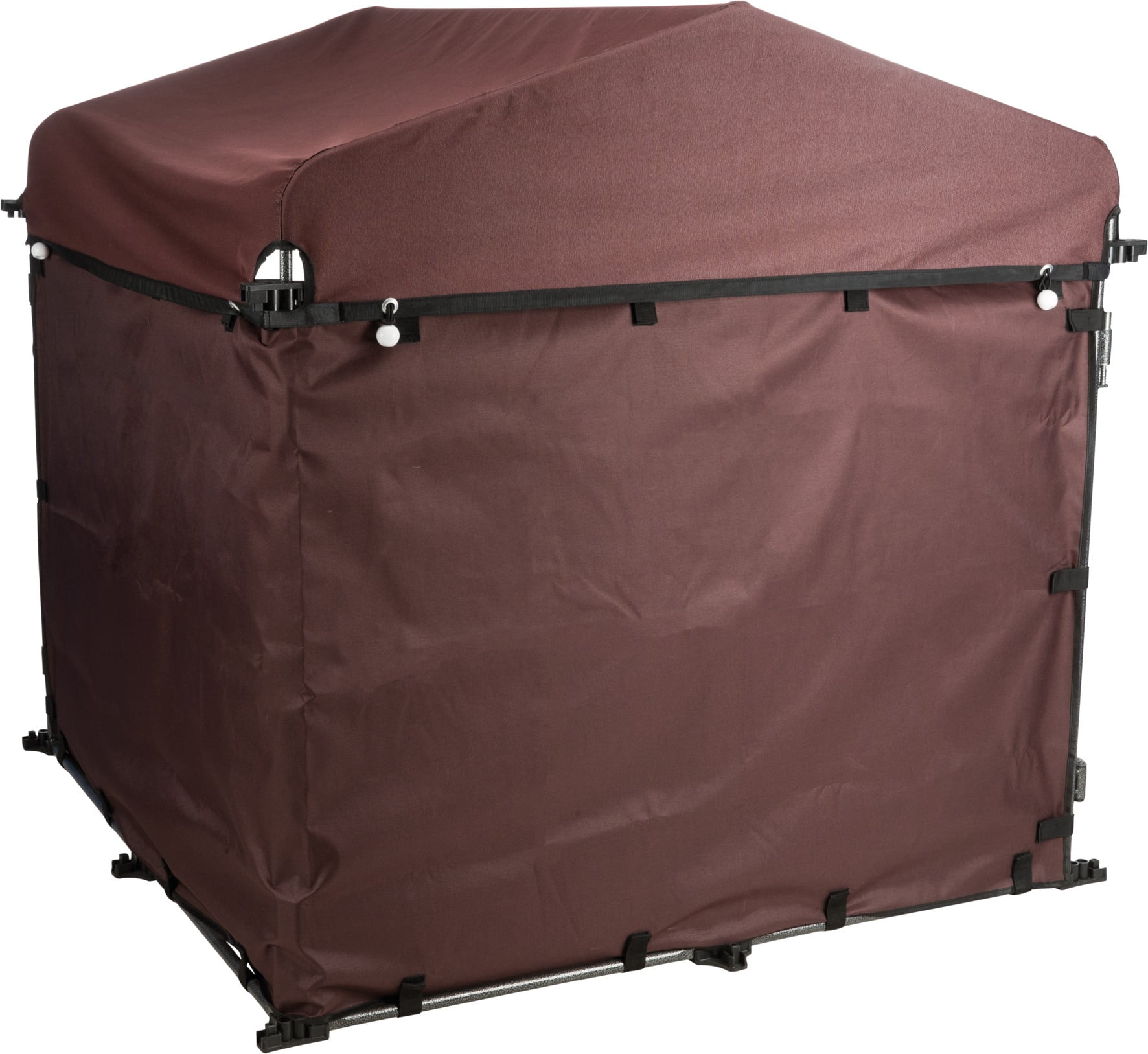TRIXIE Deluxe Weatherproof Dog Kennel Sunshade Side Panel, Fits 4x4x4.5-FT Kennel, Burgundy