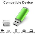 thumbnail image 4 of LinenLoon Lot de 5 Clés USB 2.0 32 Go (5 Couleurs Mélangées : Noir Bleu Vert Rouge Argent), 4 of 5