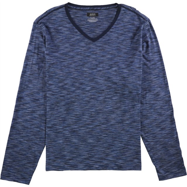 Alfani Playera básica teñida en el espacio para hombre, azul, extragrande