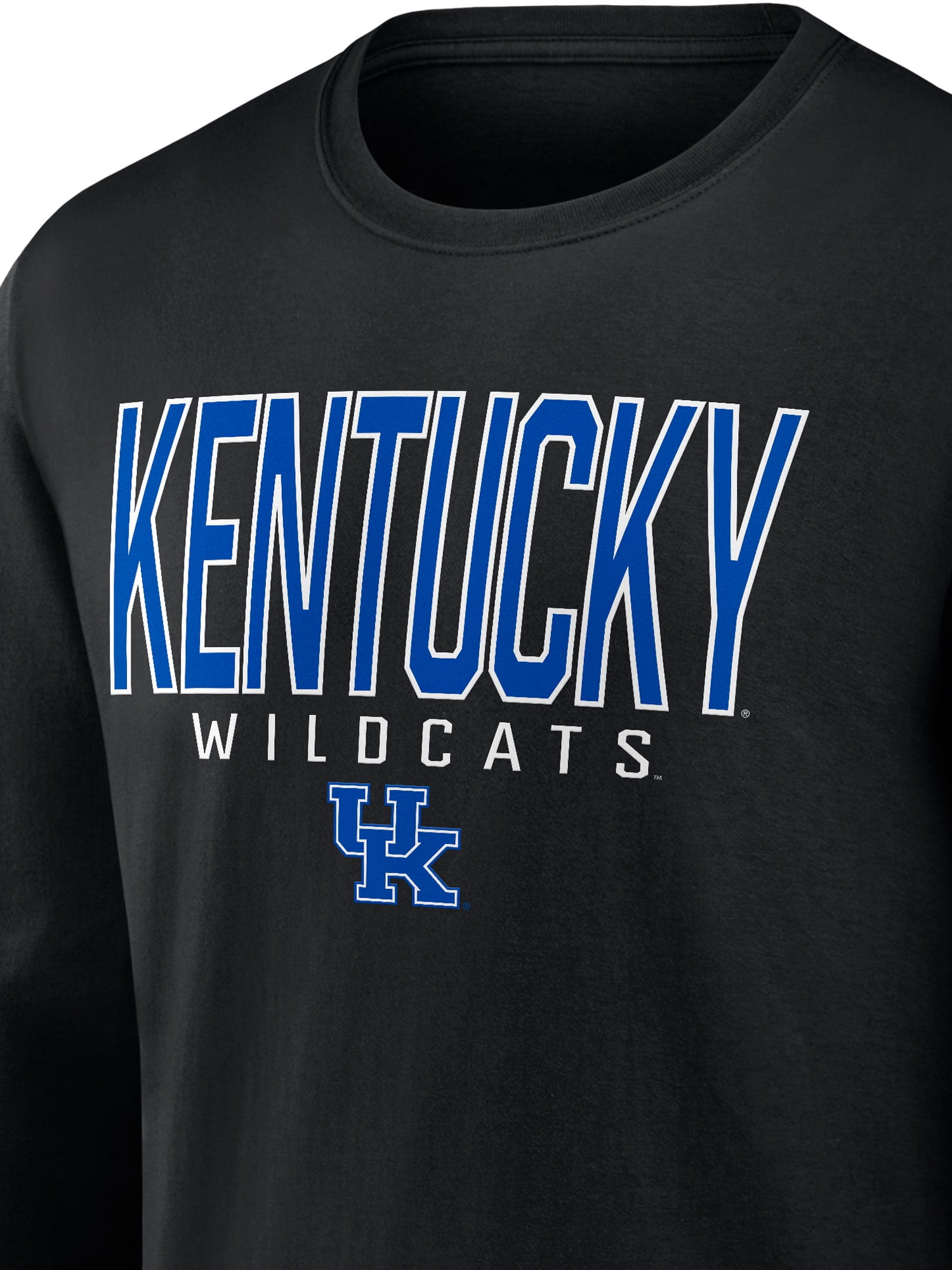 NCAA Kentucky Wildcats Men's Cotton Black Long Sleeve T-Shirt