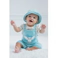 thumbnail image 5 of Harry Potter Hedwig Owl Infant Baby Boys French Terry Short Overalls T-Shirt and Hat 3 Piece Outfit Set Newborn to Infant, 5 of 5