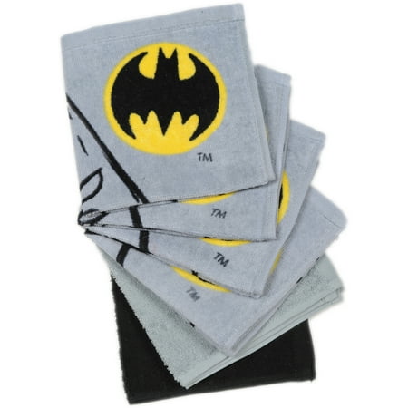 Batman Logo 6-Pack Wash Cloth Set
