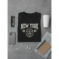 thumbnail image 3 of New York Retro College T-Shirt Men -Image by Shutterstock, Male x-Large, 3 of 4