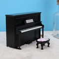 thumbnail image 4 of Mini Piano Vertical De Juguete Con Taburete, Material De , Ligero, Para Casa De Muñecas Para Niños, 12 Casas De Muñecas, 4 of 7