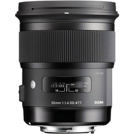 Sigma - 50mm f/1.4 Art DG HSM Lens for Nikon SLR Cameras - Black