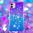 thumbnail image 4 of Funda para iPhone 12 Mini Brillantina Líquida Divertida Reluciente y con Cristales en Movimiento Cuerpo Cruzado con Cordón Ajustable, 4 of 5