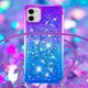 thumbnail image 4 of Funda para iPhone 12 Mini Brillantina Líquida Divertida Reluciente y con Cristales en Movimiento Cuerpo Cruzado con Cordón Ajustable, 4 of 5