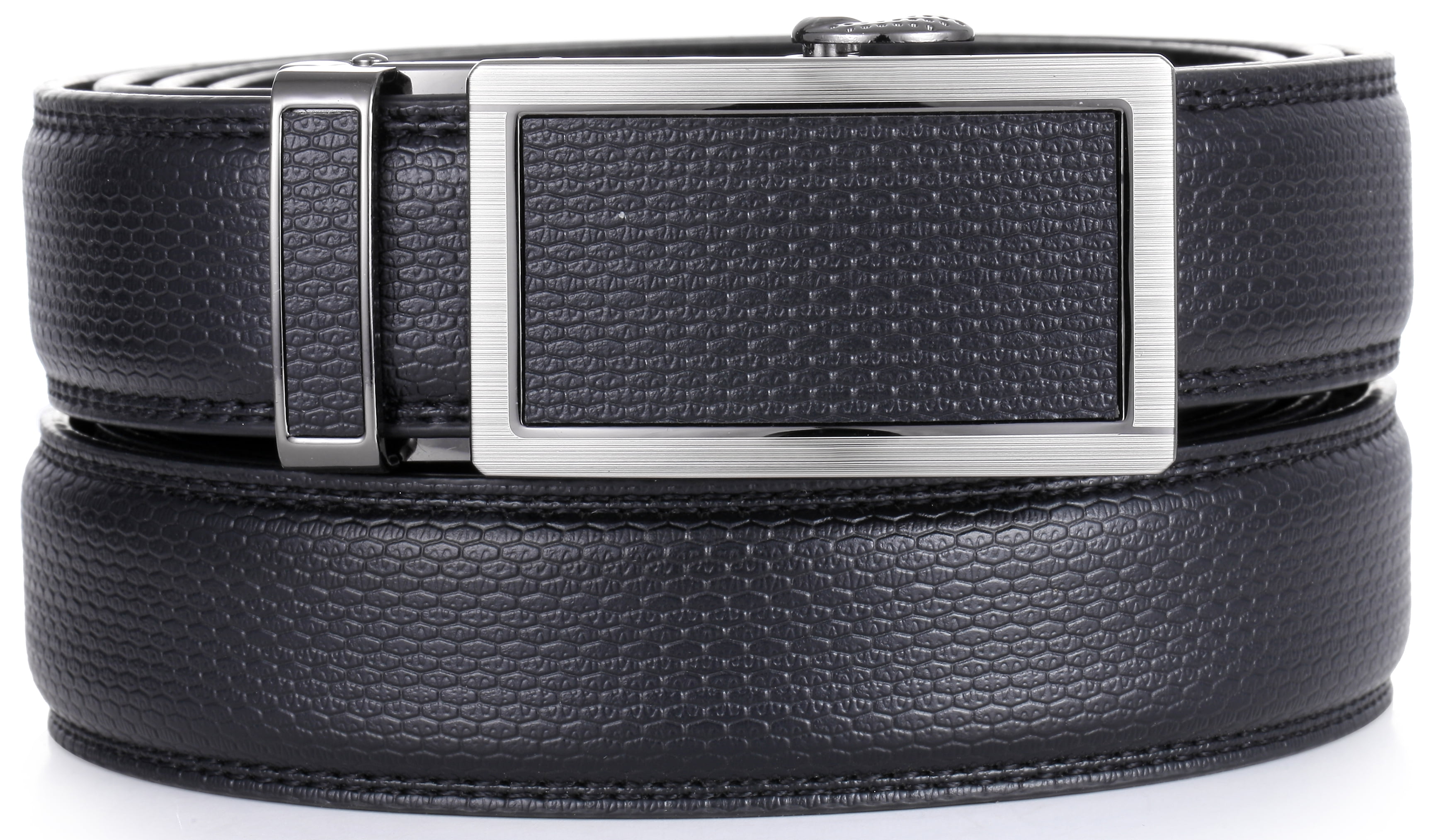 Gallery Seven Leather Click Belt , Adjustable Ratchet Belt For Men