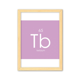thumbnail image 1 of Cuadro de madera decorativa Unbranded elementos periodo lantanidos Terbium TB A4, 1 of 3