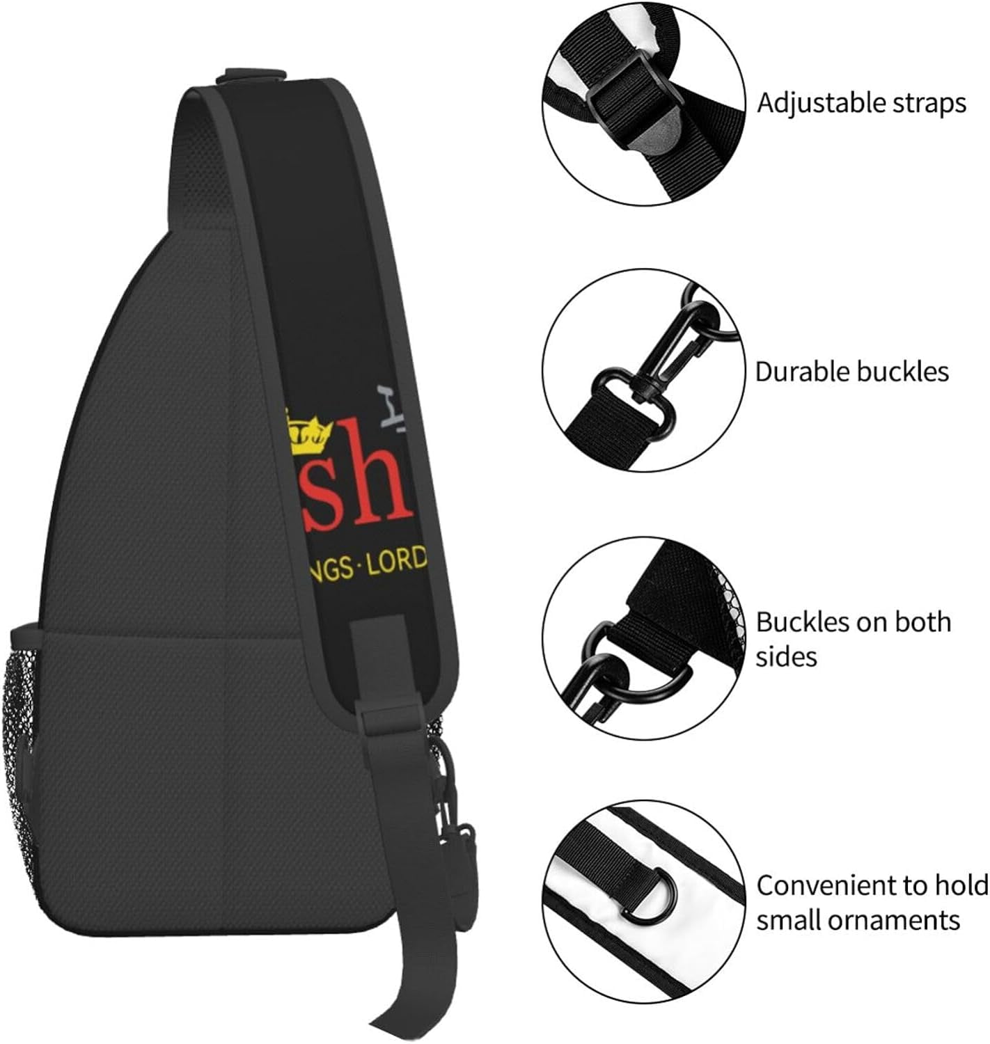 Yeshua Jesus Christian Sling Bag Crossbody Hiking Travel Chest Bags Backpack Shoulder Daypack for Women Men