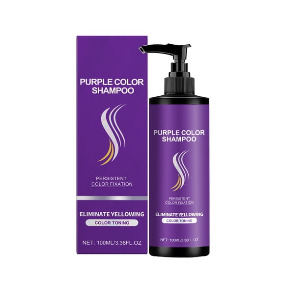 Alvantor Purple Shampoo for Blonde Hair Toning Brass Color Care Daily Nourishing Moisturizing, 3.38fl.oz
