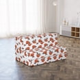 thumbnail image 4 of Sloth Foldable Mattress, Cartoon Animal Lays on Branch, 74.8" x 39.4", Salmon and Rosewood, by Ambesonne, 4 of 6