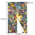 thumbnail image 3 of DouZhe Doorway Drape Split Curtains, Flowers Female Face Room Divider Privacy Door Curtains, 34" x 56", 3 of 7