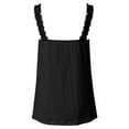 thumbnail image 7 of EHQJNJ Female Easter Tank Tops for Women Trendy Women's Solid Color Suspender Vest Square Neck Loose Sleeveless Top Cute Summer Ladies Tank Tops for Layering Sports Bra Tank Tops for Women Padded, 7 of 7