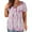 Hot Pink, variant on sovlvnd Women's Plus Size V-neck Tie-dye Print Button Short Sleeve Tops T-Shirt Blouse Short Sleeve Buttons Tops Loose Blouses Loose Comfy Daily Tee Blouse Tops for Women S-5XL
