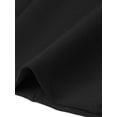 thumbnail image 6 of DARING DIVA Women's Elastic Summer Work A Line Flowy Trendy Skirt X-Small Black, 6 of 6