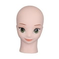 thumbnail image 2 of Bothyi Mannequin Head Anime Cosplay Doll Head Model Cute Sturdy Stable Manikin Head Green Eyes, 2 of 8