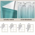 thumbnail image 5 of Teal Green Ombre Swag Valances for Windows 2 Pack, Kitchen Window Curtains 36 Inch Length, Contemporary Gradient Abstract Art Privacy Swag Curtains for Living Room/Bathroom with Rod Pocket 36"x36", 5 of 8
