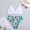 thumbnail image 3 of Bikini de moda para mujer con almohadilla en el pecho sin soporte de acero Correa sexy Traje de baño dividido Playa Conjunto de dos piezas Fridja  nalpqowj60287, 3 of 4