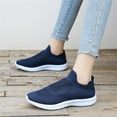 thumbnail image 7 of GUOBIOZIY Walking Shoes Women Casual Sock Sneakers Lightweight Comfy Breathable Pull-on（Blue,6.5-7）, 7 of 7